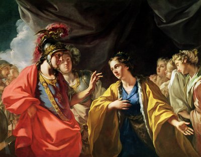 亚历山大大帝（公元前356-323）在大流士三世家族（公元前330年）前的宽容 作者 乔凡尼·安东尼奥·佩莱格里尼